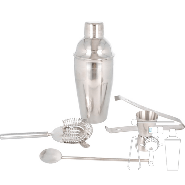 Barkeeper-Set aus Stahl